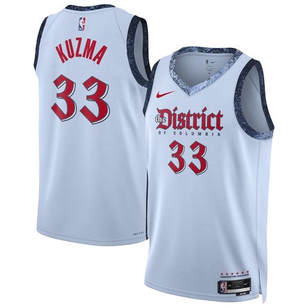 Unisex Washington Wizards Kyle Kuzma Powder Blue 2024/25 Swingman Player Jersey - City Edition