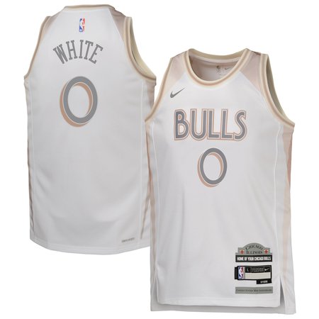 Youth Chicago Bulls Coby White White 2024/25 Swingman Player Jersey - City Edition