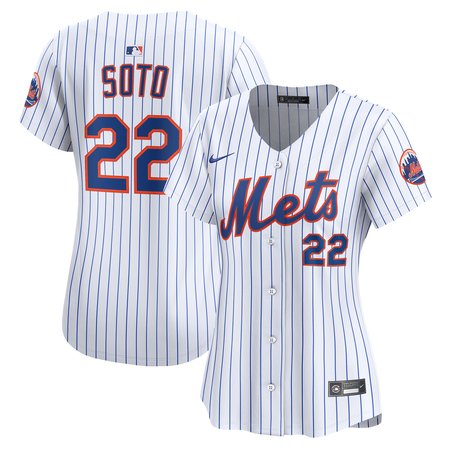 Women's New York Mets #22 Juan Soto White Home Limited Player Jersey