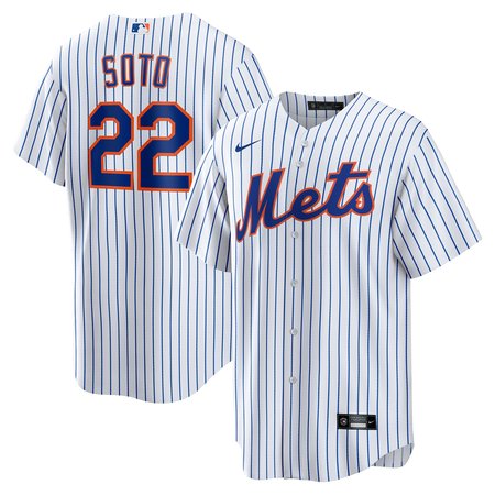 Youth New York Mets #22 Juan Soto White Home Game Player Jersey