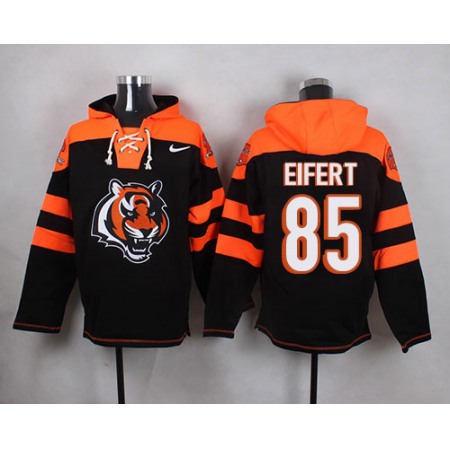 Bengals #85 Tyler Eifert Black Player Pullover NFL Hoodie