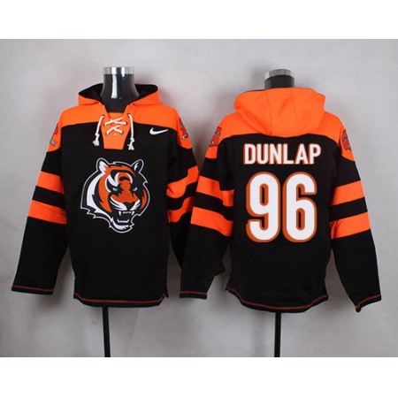 Nike Bengals #96 Carlos Dunlap Black Player Pullover NFL Hoodie