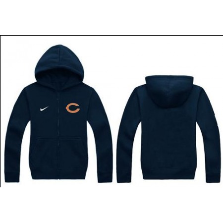 Chicago Bears Authentic Logo Hoodie Navy Blue