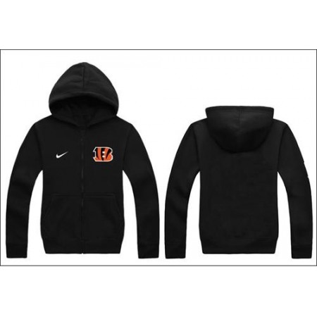 Cincinnati Bengals Authentic Logo Hoodie Black