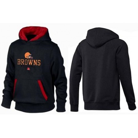 Cleveland Browns Critical Victory Pullover Hoodie Black & Red