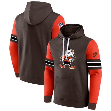 Men's Cleveland Browns Brown/Orange Pullover Hoodie