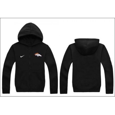 Denver Broncos Authentic Logo Hoodie Black