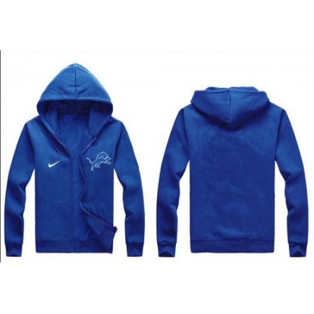 Detroit Lions Authentic Logo Hoodie Blue