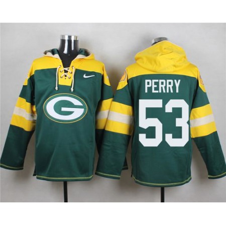 Packers #53 Nick Perry Green Player Pullover NFL Hoodie