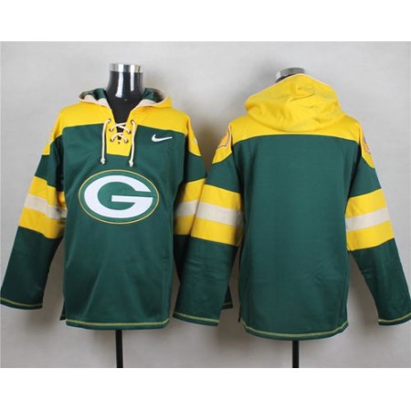 Packers Blank Green Player Pullover NFL Hoodie