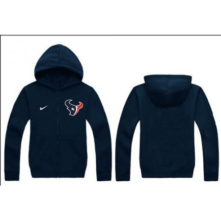 Houston Texans Authentic Logo Hoodie Navy Blue