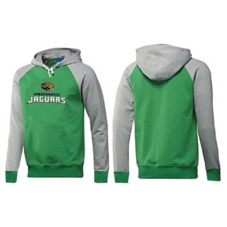 Jacksonville Jaguars Authentic Logo Pullover Hoodie Green & Grey