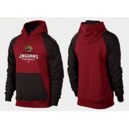 Jacksonville Jaguars Critical Victory Pullover Hoodie Burgundy Red & Black