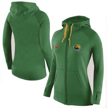 Women's Nike Jacksonville Jaguars Full-Zip Performance Hoodie Green