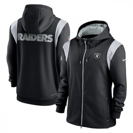 Men's Las Vegas Raiders Black Zipper Hoodie