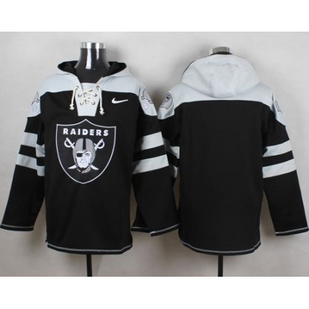 Raiders Blank Black Player Pullover NFL Hoodie