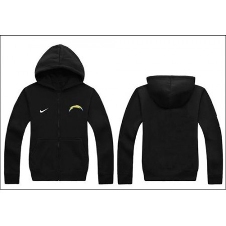 San Diego Chargers Authentic Logo Hoodie Black