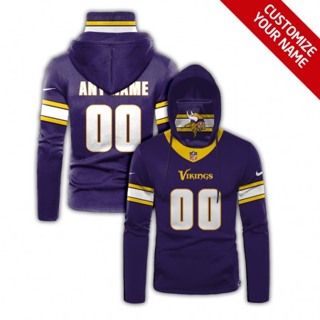 Men's Minnesota Vikings 2020 Purple Customize Hoodie Mask