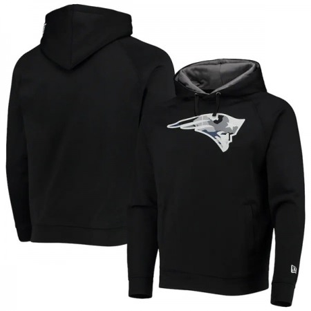 Men's New England Patriots Black Pullover Hoodie