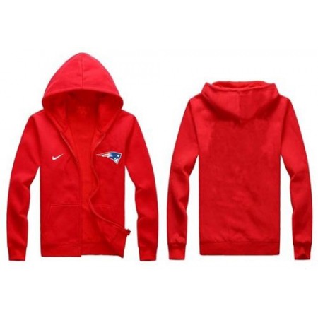 New England Patriots Authentic Logo Hoodie Red