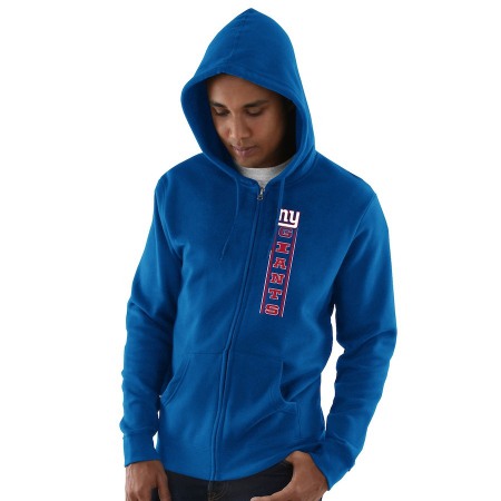 Men's New York Giants Royal Hook and Ladder Full-Zip NFL Hoodie