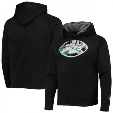 Men's New York Jets Black Pullover Hoodie