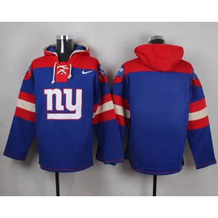 Giants Blank Royal Blue Player Pullover NFL Hoodie