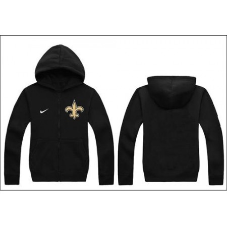 New Orleans Saints Authentic Logo Hoodie Black