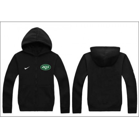 New York Jets Authentic Logo Hoodie Black