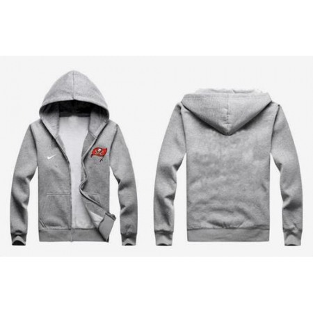 Tampa Bay Buccaneers Authentic Logo Hoodie Grey