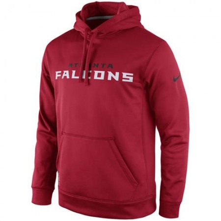 Atlanta Falcons KO Wordmark Performance Hoodie Red