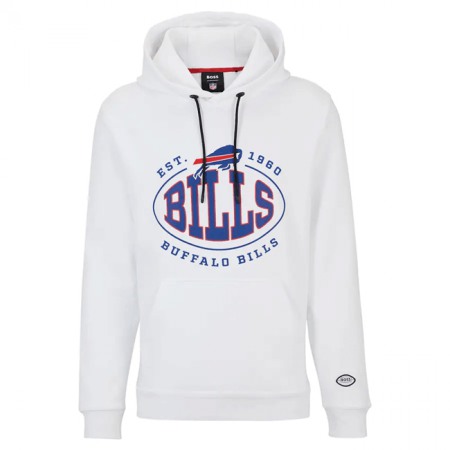 Men's Buffalo Bills White BOSS X Touchback Pullover Hoodie