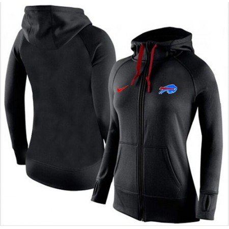 Women's Nike Buffalo Bills Full-Zip Performance Hoodie Black