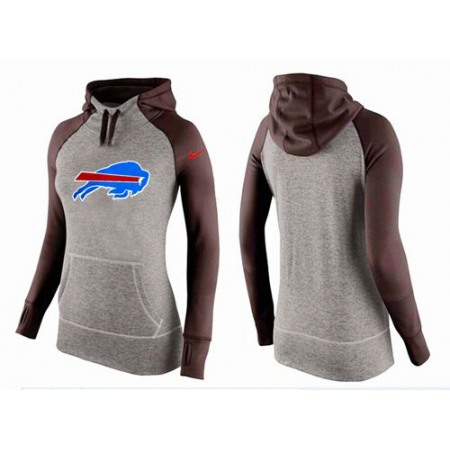 Women's Buffalo Bills Performance Hoodie Grey & Brown