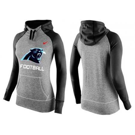 Women's Carolina Panthers Performance Hoodie Grey & Black