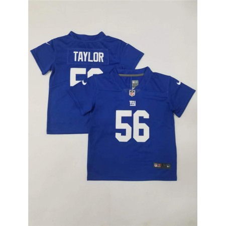 Toddlers New York Giants #56 Lawrence Taylor Royal Vapor Untouchable Limited Stitched Football Jersey