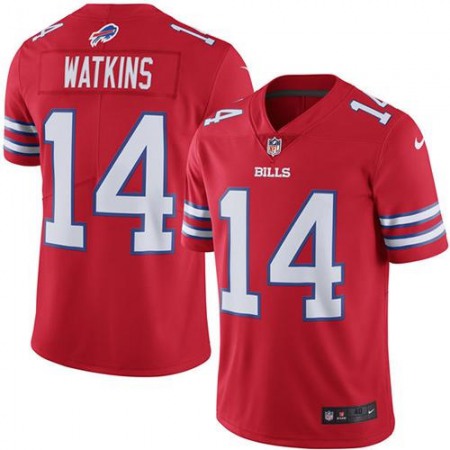 Bills #14 Sammy Watkins Red Men's Stitched NFL Elite Rush Jersey
