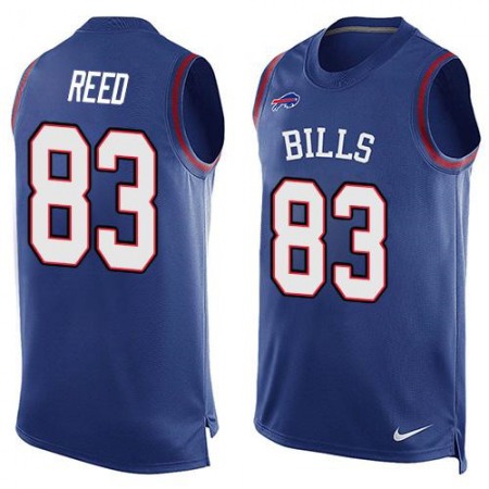 Bills #83 Andre Reed Royal Blue Team Color Men's Stitched NFL Limited Tank Top Jersey