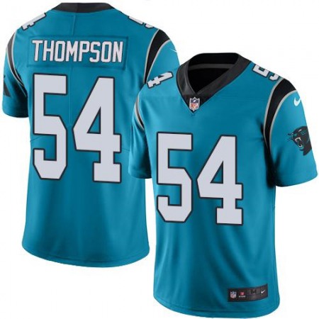 Panthers #54 Shaq Thompson Blue Men's Stitched NFL Limited Rush Jersey