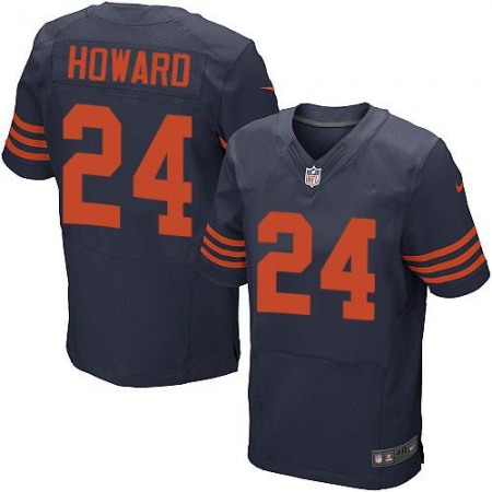 Bears #24 Jordan Howard Navy Blue Men's Stitched NFL 1940s Throwback Elite Jersey
