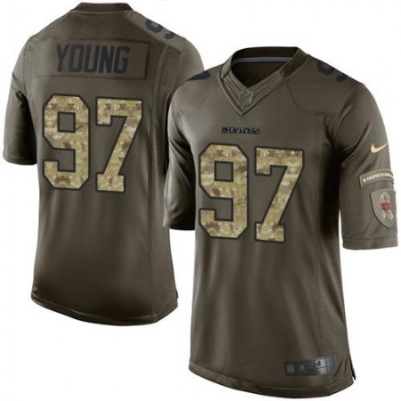 Bears #97 Willie Young Green Men's Stitched NFL Limited Salute to Service Jersey