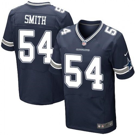Cowboys #54 Jaylon Smith Navy Blue Team Color Men's Stitched NFL Elite Jersey