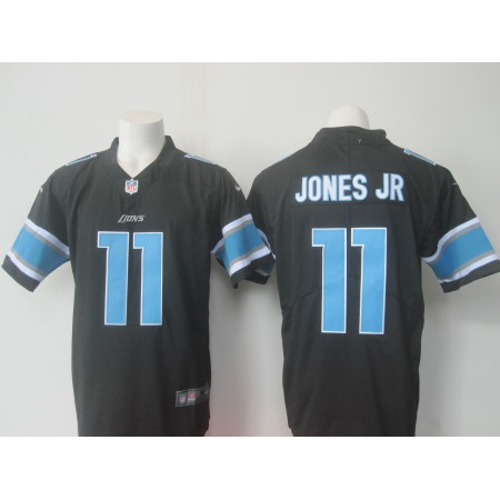 Men's Detroit Lions #11 Marvin Jones Jr Black Limited Rush Stitched NFL Jersey