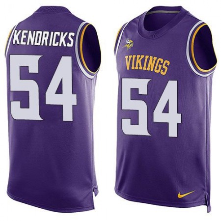 Vikings #54 Eric Kendricks Purple Team Color Men's Stitched NFL Limited Tank Top Jersey