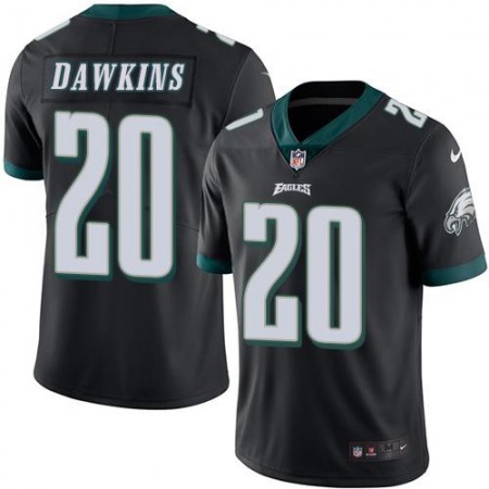 Eagles #20 Brian Dawkins Black Men's Stitched NFL Limited Rush Jersey
