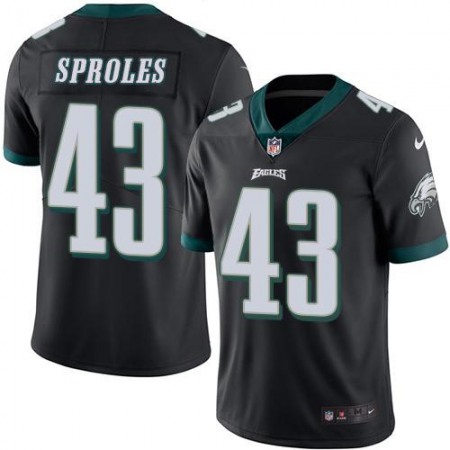 Eagles #43 Darren Sproles Black Men's Stitched NFL Limited Rush Jersey