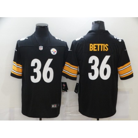 Men's Pittsburgh Steelers #36 Jerome Bettis Black Stitched Jersey