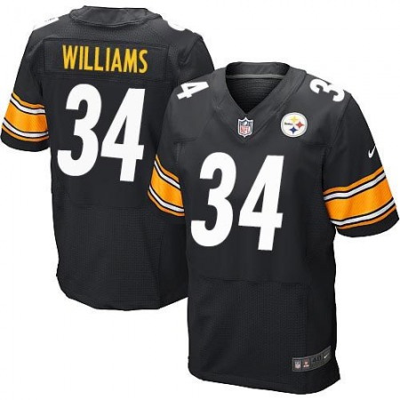 Steelers #34 DeAngelo Williams Black Team Color Men's Stitched NFL Elite Jersey