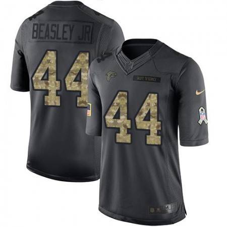 Falcons #44 Vic Beasley Jr Black Youth Stitched NFL Limited 2016 Salute to Service Jersey