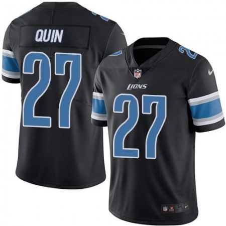 Lions #27 Glover Quin Black Youth Stitched NFL Limited Rush Jersey